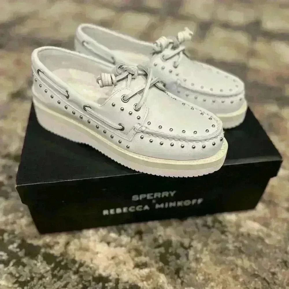 Sperry X Rebecca Minkoff authentic original stud boat shoe